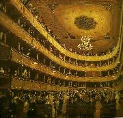 Gustav Klimt salongen, gamla burgtheater USA oil painting artist